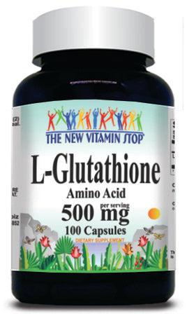 BUY 1 GET 2 FREE L-Glutathione Free Form 500mg 100 or 200 Capsules