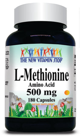 BUY 1 GET 2 FREE L-Methionine Free Form 500mg 180 Capsules