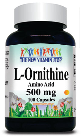 BUY 1 GET 2 FREE L-Ornithine Free Form 500mg 100 Capsules