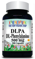 50% off Price DL-Phenylalanine Free Form 500mg 200 Capsules 1 or 3 Bottle Price