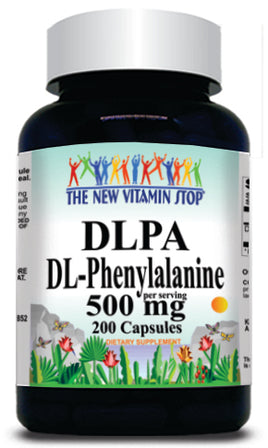 BUY 1 GET 2 FREE DL-Phenylalanine Free Form 500mg 200 Capsules