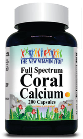 50% off Price Full Spectrum Coral Calcium 200 Capsules 1 or 3 Bottle Price