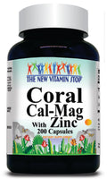 50% off Price Coral Calcium Cal/Mag w/Zinc 200 Capsules 1 or 3 Bottle Price