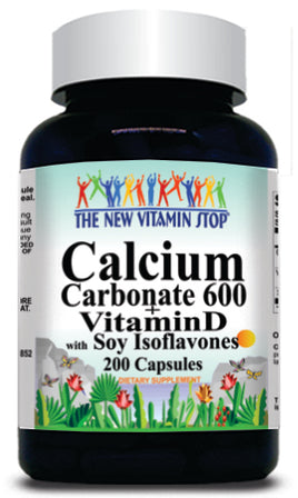 BUY 1 GET 2 FREE Calcium Carbonate 600mg + Vit D and Soy Iso 200 Capsules