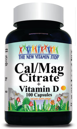 BUY 1 GET 2 FREE Calcium and Magnesium Citrate + Vitamin D 100 Capsules