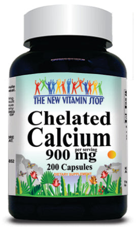 BUY 1 GET 2 FREE Chelated Calcium 900mg 200 Capsules