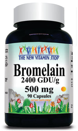 BUY 1 GET 2 FREE Bromelain 500mg 90 or 180 Capsules