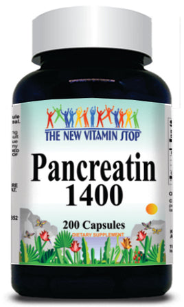 BUY 1 GET 2 FREE Pancreatin 1400mg 200 Capsules