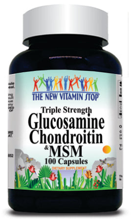 BUY 1 GET 2 FREE Triple Strength Glucosamine, Chondroitin and MSM 100 or 200 Capsules