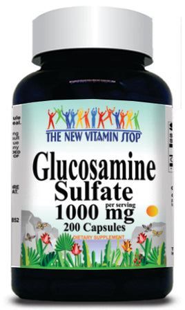 50% off Price Glucosamine Sulfate 1000mg 200 Capsules 1 or 3 Bottle Price