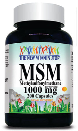 BUY 1 GET 2 FREE MSM 1000mg 200 Capsules