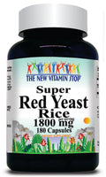 50% off Price Super Red Yeast Rice 1800mg 180 Capsules 1 or 3 Bottle Price