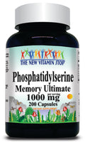 50% off Price Phosphatidylserine 1000mg 100 or 200 Capsules 1 or 3 Bottle Price