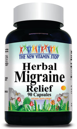 BUY 1 GET 2 FREE Herbal Migraine Relief 90 Capsules