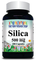 50% off Price Silica 500mg 200 Capsules 1 or 3 Bottle Price